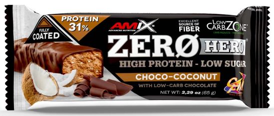 Proteínová tyčinka Amix Zero Hero 31% Proteín 65g čokoláda kokos