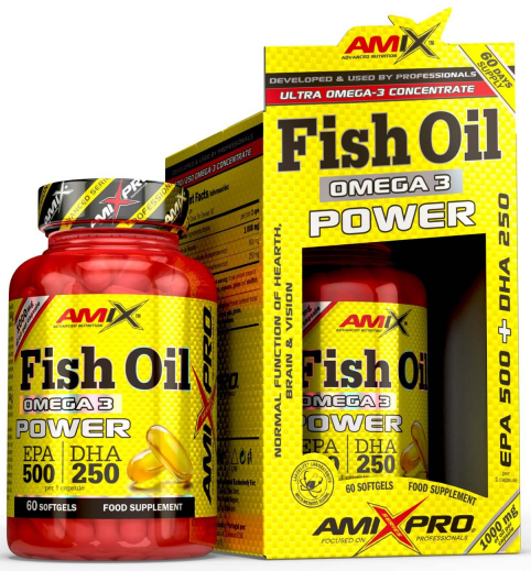 Omega 3 Amix Fish Oil Power 60 kapsúl